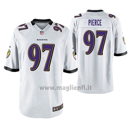 Maglia NFL Game Baltimore Ravens Michael Pierce Bianco